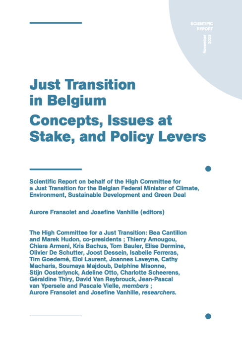 Just Transition in Belgium Concepts, Issues at Stake, and Policy Levers